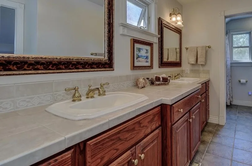 Preserved traditional bathroom vanity